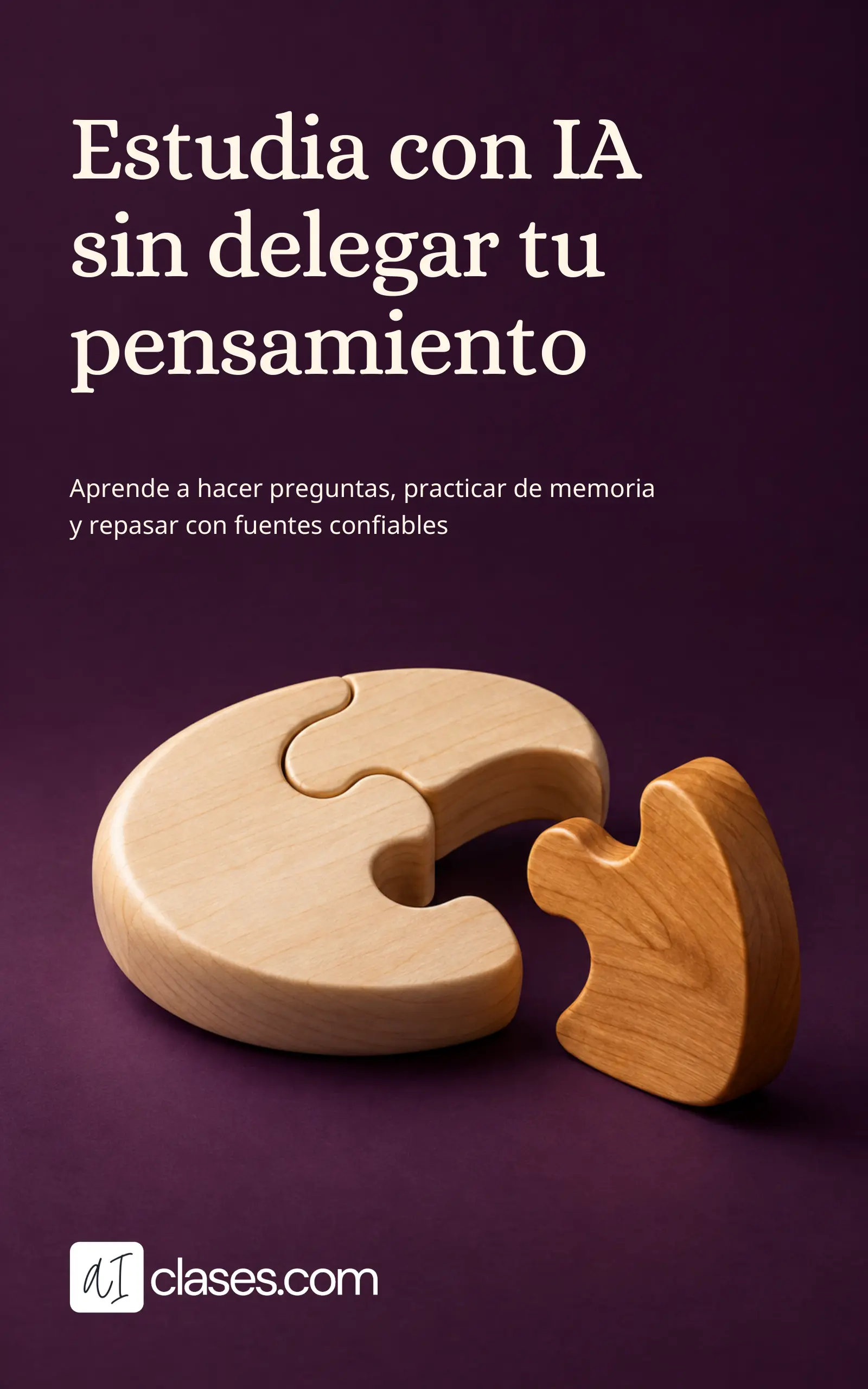 Estudia con IA sin delegar tu pensamiento