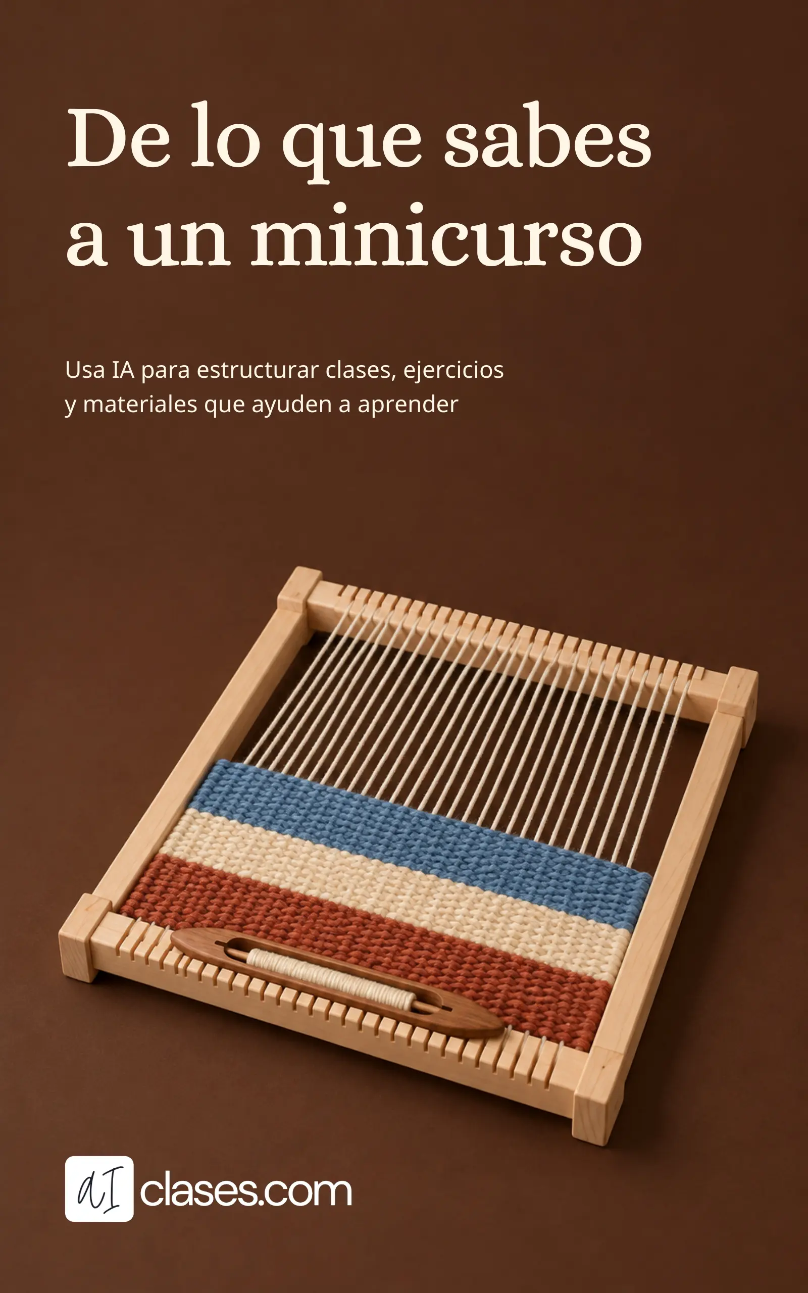 De lo que sabes a un minicurso