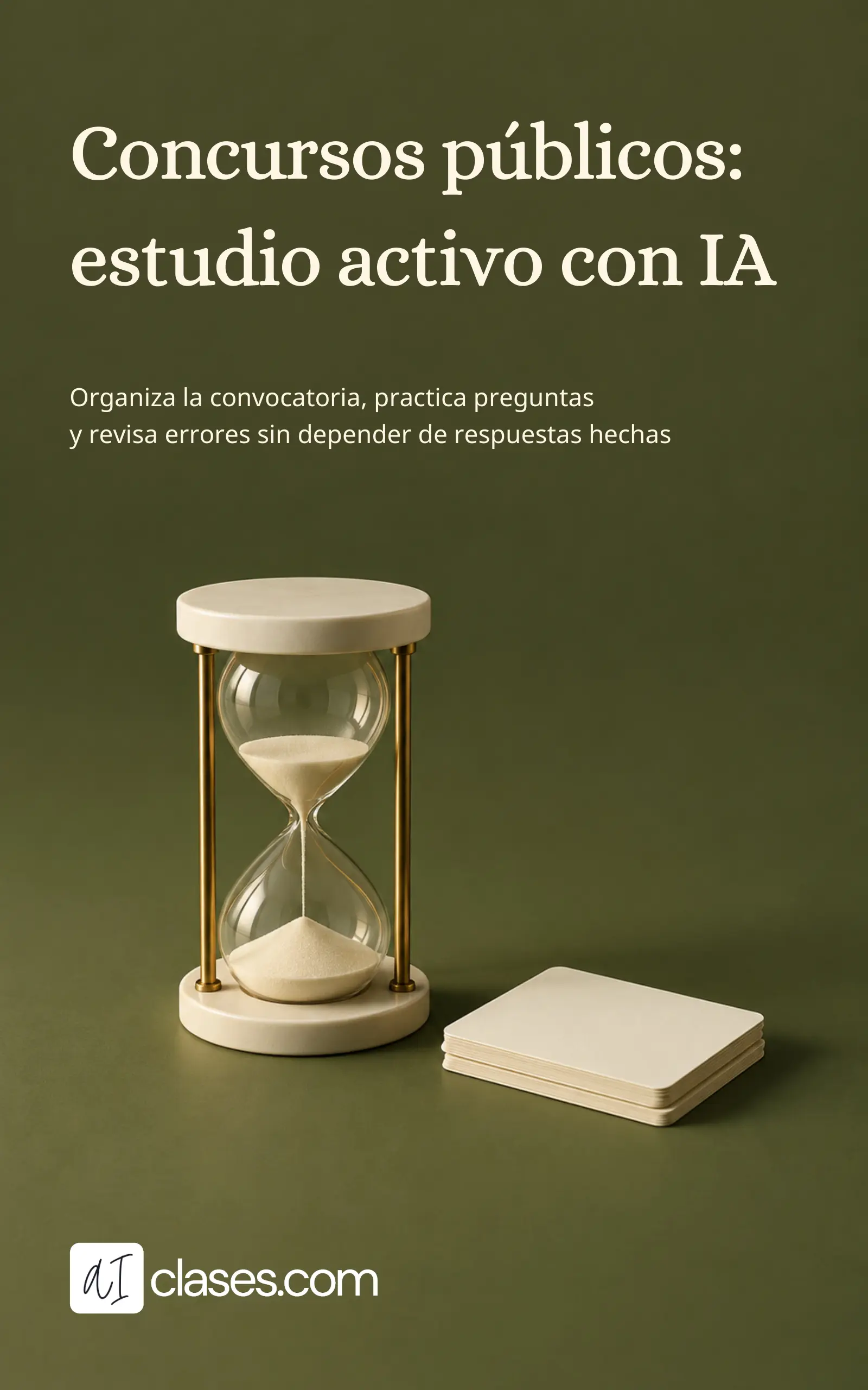 Concursos públicos: estudio activo con IA