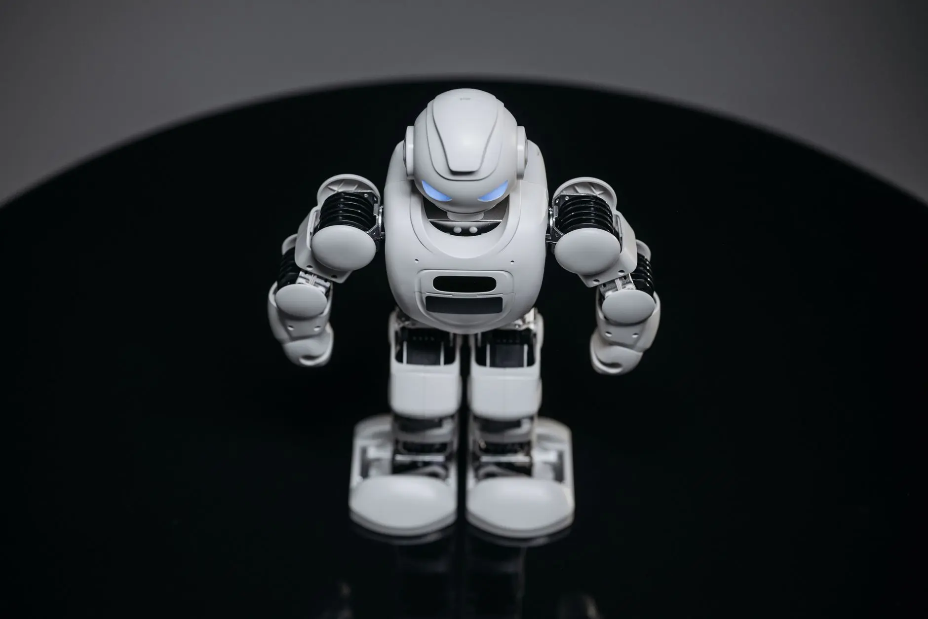 Robot humanoide en un entorno tecnológico. Photo by Pavel Danilyuk on Pexels.