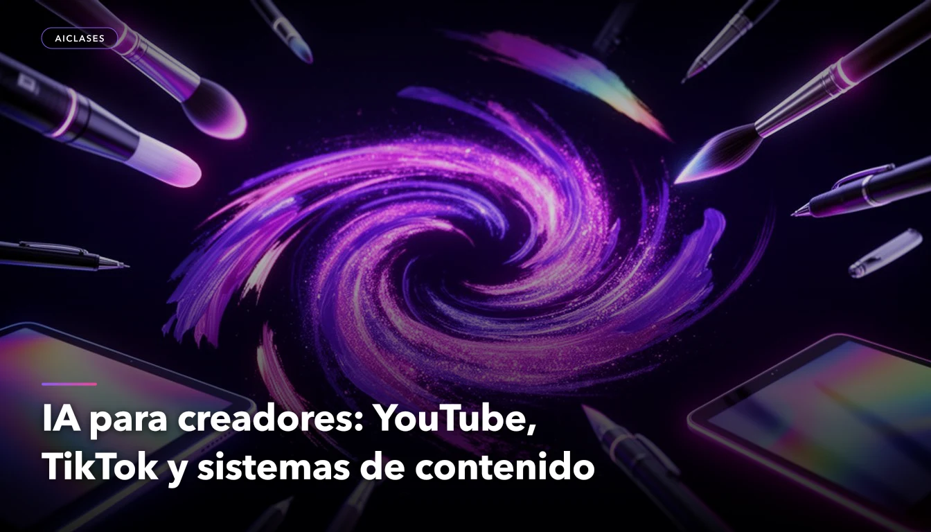 IA para creadores: YouTube, TikTok y sistemas de contenido