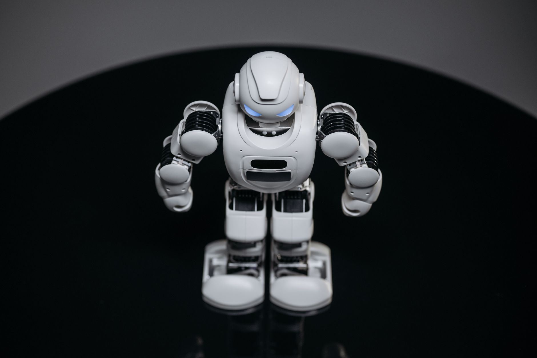 Robot humanoide en un entorno tecnológico. Photo by Pavel Danilyuk on Pexels.