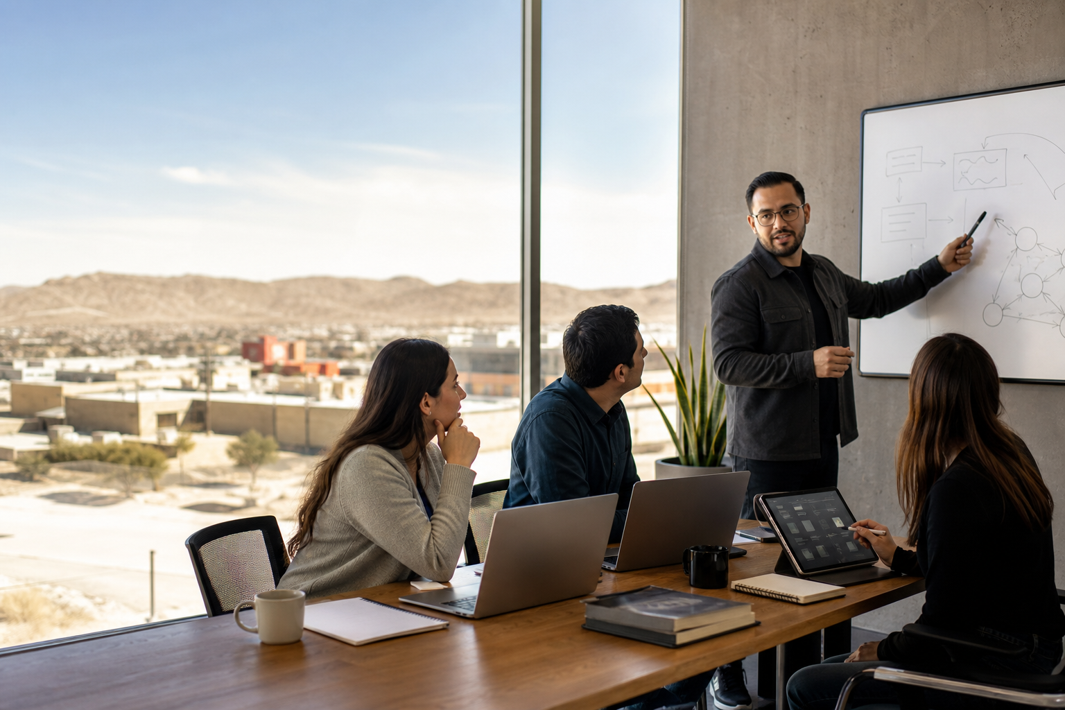 Imagen editorial original sobre Cursos de IA en Ciudad Juárez (México): Guía Completa 2026