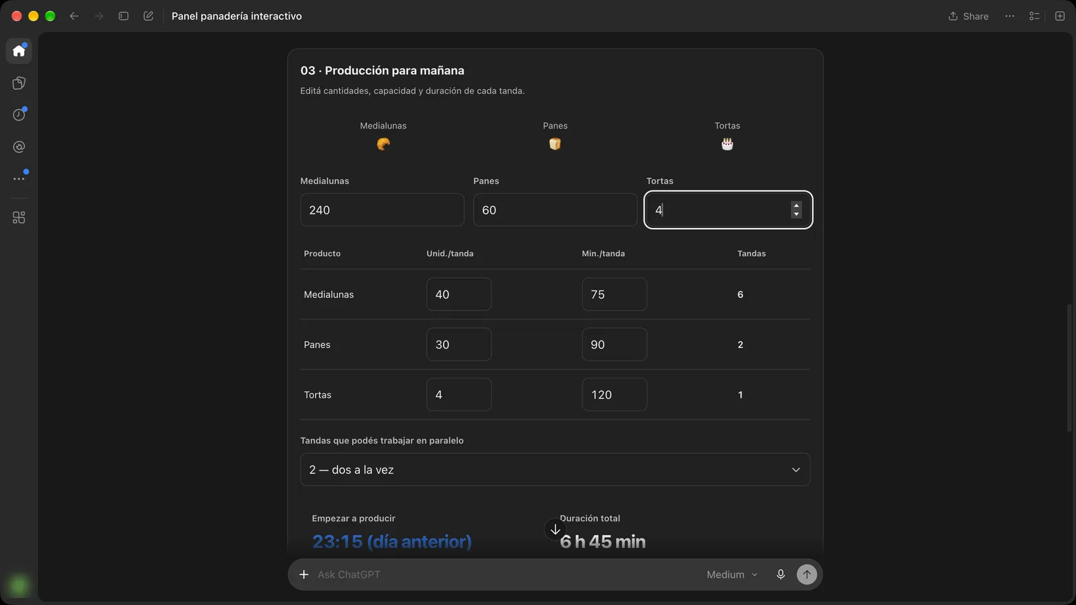 Tu panel personal