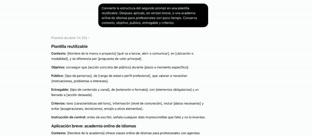 Prompts que funcionan