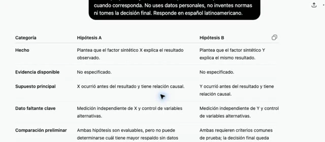 Comparar opciones