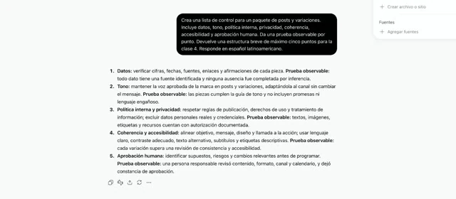 Revisión y comunicación