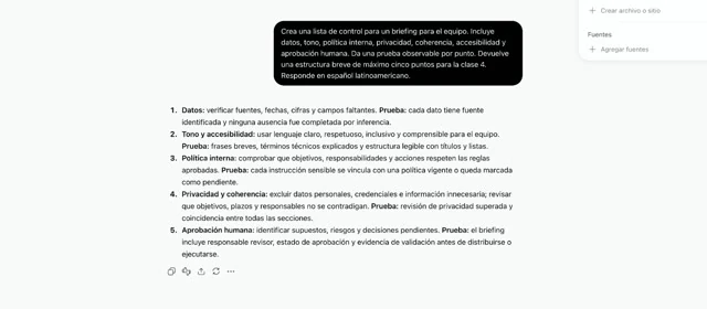 Revisión y comunicación