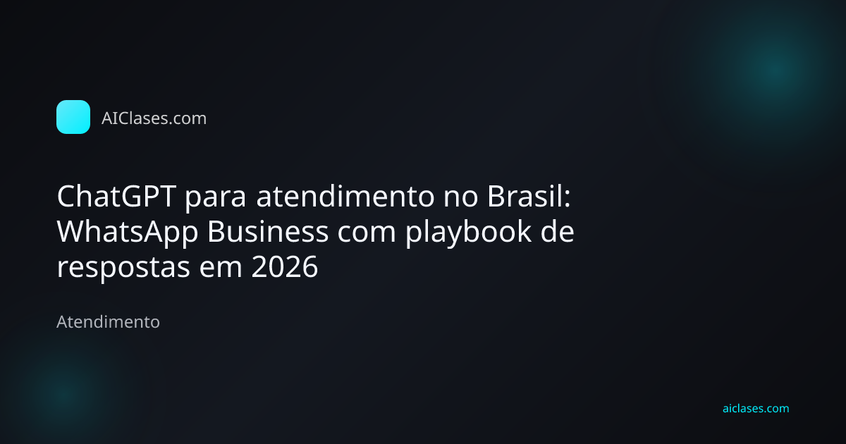 Equipe de atendimento usando ChatGPT no WhatsApp Business com playbook de respostas