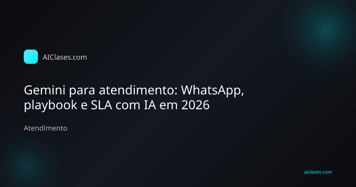 Equipe de atendimento usando Gemini para playbook e SLA