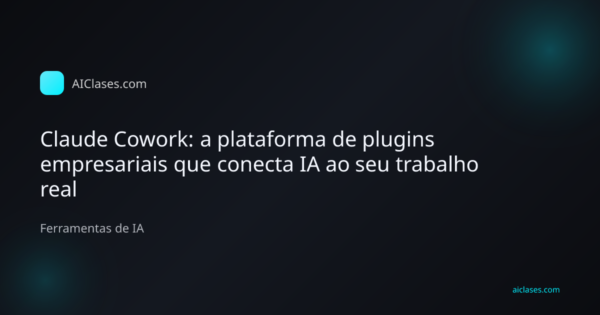 Dashboard do Claude Cowork com plugins empresariais conectados