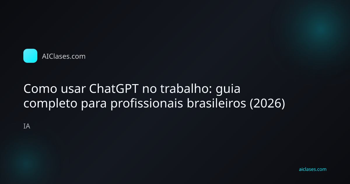 Profissional brasileiro usando ChatGPT no trabalho com laptop