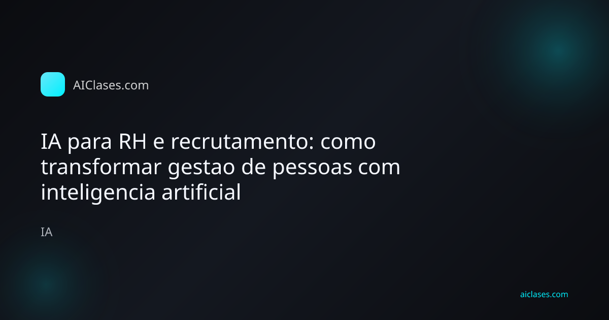 Profissional de RH usando IA para recrutamento e gestao de pessoas