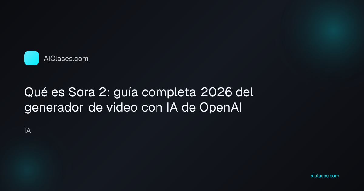 Qué es Sora 2: guía completa 2026 del generador de video con IA de OpenAI
