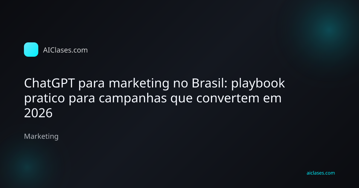 Profissional de marketing no Brasil usando ChatGPT para planejar campanhas e criar copys