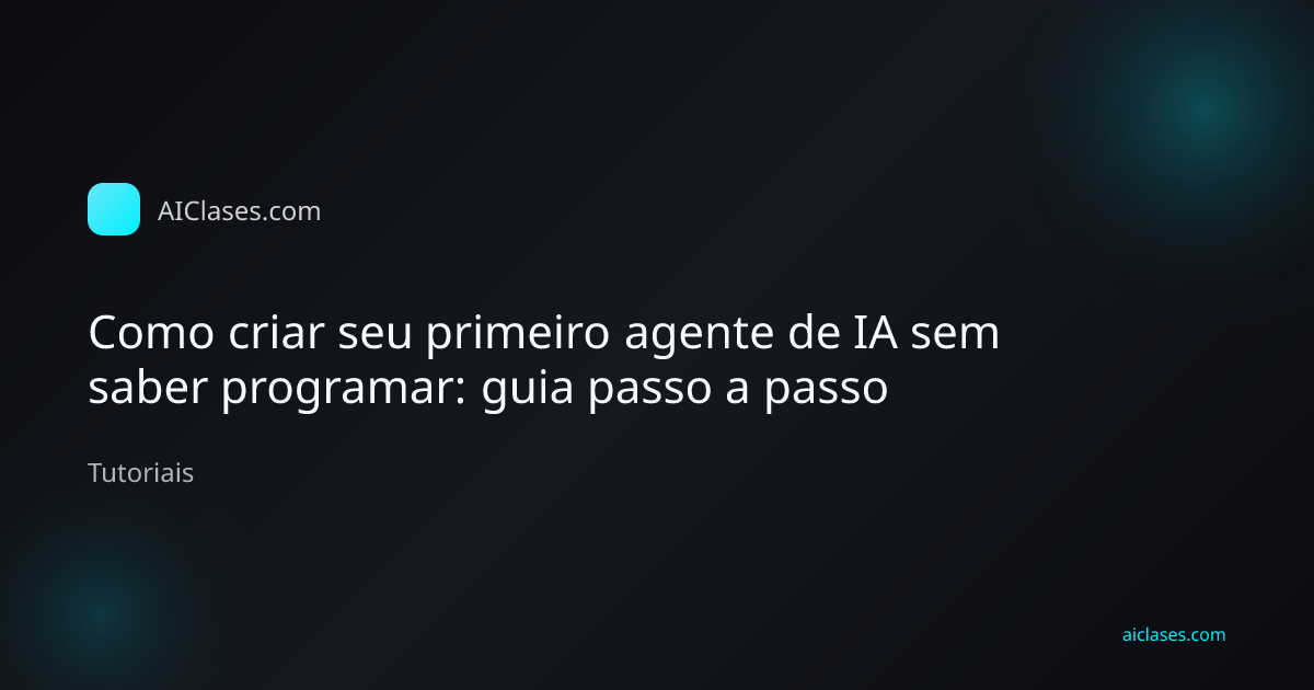 Pessoa criando agente de IA sem programação em computador
